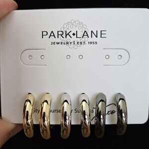 Park Lane Gold and Silver Hoop Earrings Set